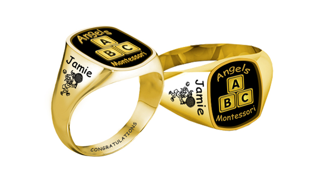 Cushion Signet Class Ring