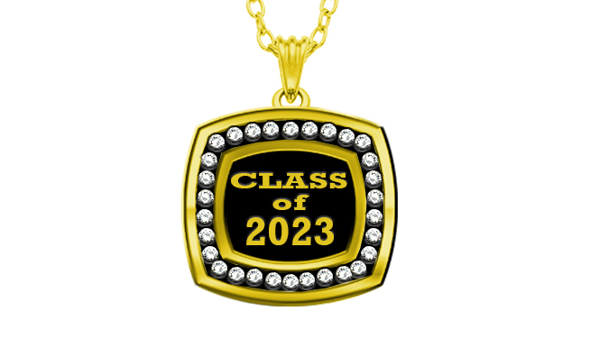 Cushion Shape Class Pendant with Stone