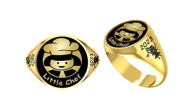 Round Signet Class Ring