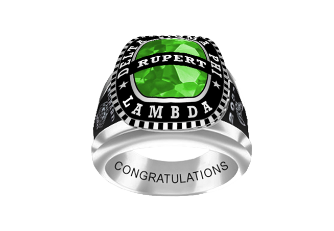 Mens Fraternity Ring Style 3