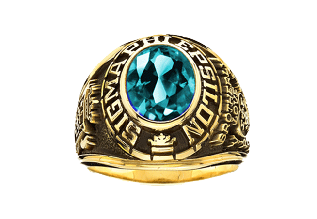 Womens Fraternity Ring Style 1